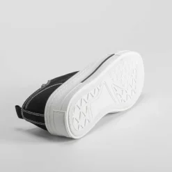 New Zapatilla lona plataforma negra suela blanca Mujer Zapatillas Lona