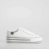 Best Zapatilla lona plataforma blanca Mujer Zapatillas Lona