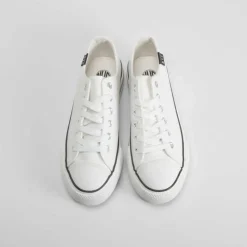 Best Zapatilla lona plataforma blanca Mujer Zapatillas Lona