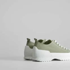 Hot Zapatilla lona plataforma verde Mujer Zapatillas Lona