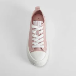 Outlet Zapatilla lona reciclada plataforma rosa Mujer Zapatillas Lona