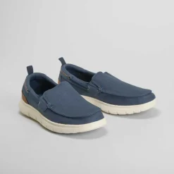Clearance Zapatilla lona slip on azul marino Hombre Zapatillas Lona