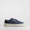 Hot Zapatilla lona slip on yute azul Hombre Zapatillas Lona