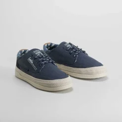 Hot Zapatilla lona slip on yute azul Hombre Zapatillas Lona