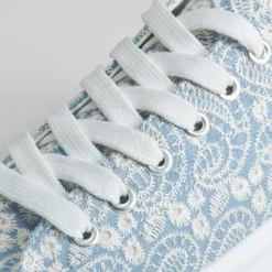 Online Zapatilla lona tejido plataforma Mujer Zapatillas Lona