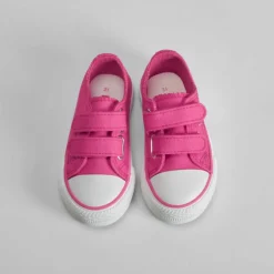 Hot Zapatilla lona velcro bebé color fucsia Zapatillas Lona