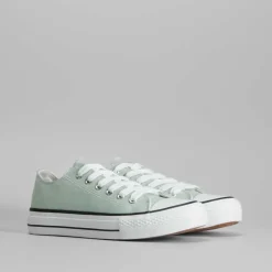 Outlet Zapatilla puntera lona Mujer Zapatillas Lona