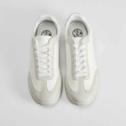 Best Zapatilla urban blanca logo punteado Mujer Zapatillas Altas|Sneakers