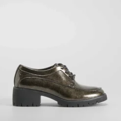 Hot Zapato blucher chunky gris Mujer Zapatos Confort|Bluchers