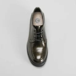 Hot Zapato blucher chunky gris Mujer Zapatos Confort|Bluchers