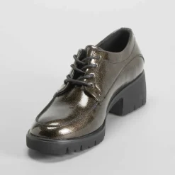 Hot Zapato blucher chunky gris Mujer Zapatos Confort|Bluchers