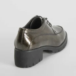 Hot Zapato blucher chunky gris Mujer Zapatos Confort|Bluchers