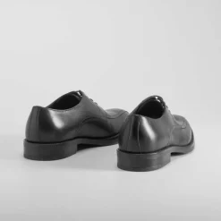 Hot Zapato blucher piel negro Hombre Zapatos Vestir