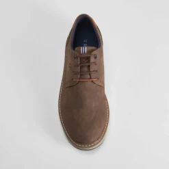 Online Zapato blucher piso tricolor marrón Hombre Zapatos Casual