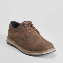 Online Zapato blucher piso tricolor marrón Hombre Zapatos Casual