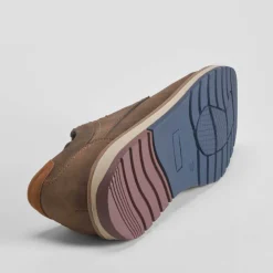 Online Zapato blucher piso tricolor marrón Hombre Zapatos Casual