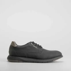 Outlet Zapato blucher teselar negro Hombre Zapatos Confort|Zapatos Casual