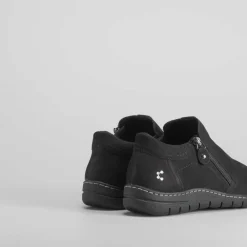 New Zapato cerrado de piel con cremallera Mujer Zapatos Confort|Zapatos Planos