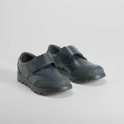 Online Zapato colegial azul velcro piel Zapatos