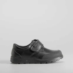 Best Zapato colegial velcro negro piel Zapatos