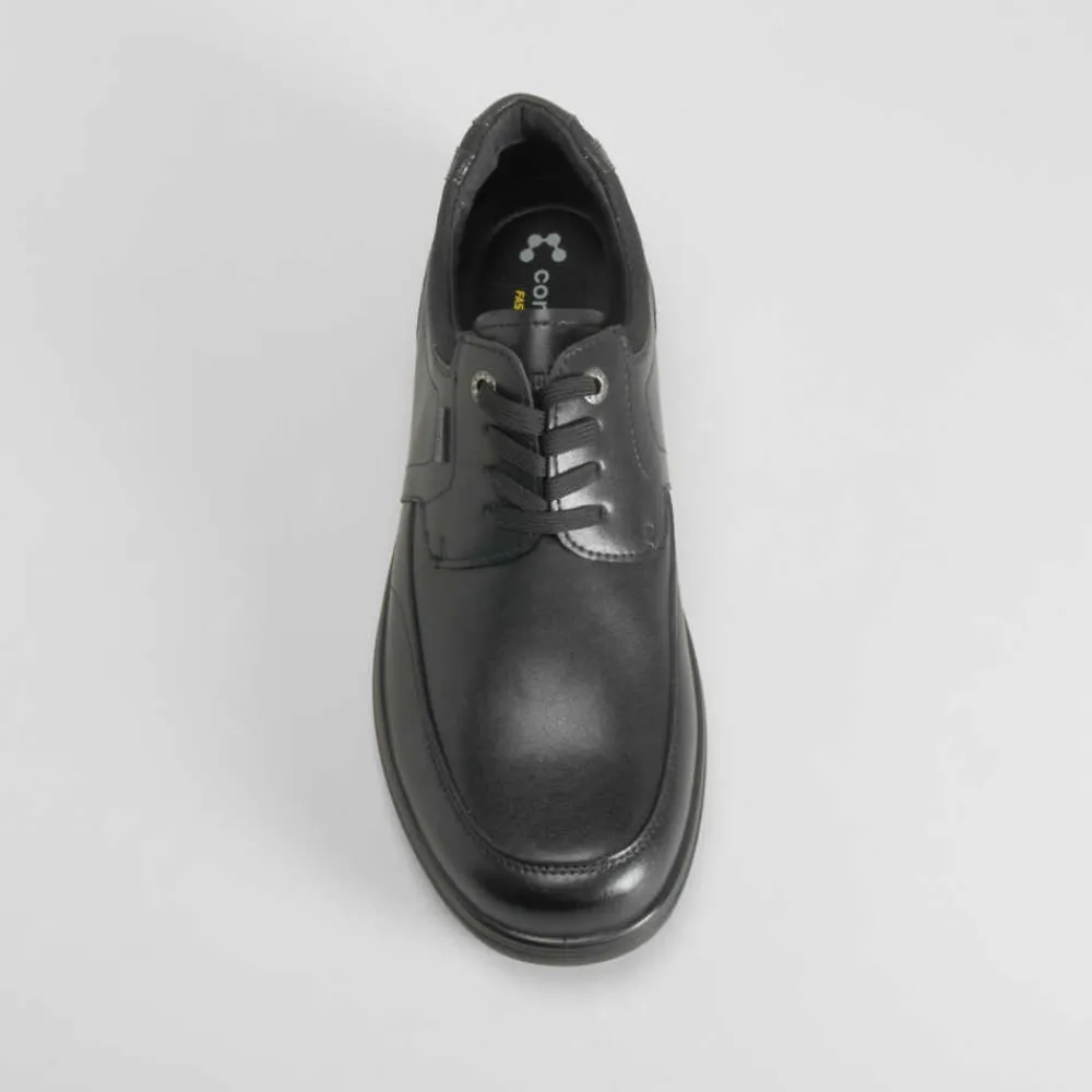 Clearance Zapato cordón piel negro Hombre Zapatos Confort|Zapatos Casual