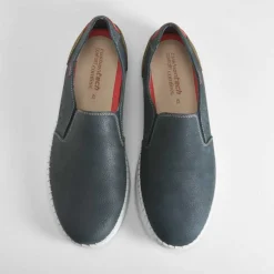 Outlet Zapato cosidos piel superflex Hombre Slip On|Zapatos Confort