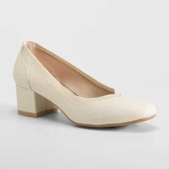 Sale Zapato de tacón beige Mujer Zapatos Confort|Zapatos Tacón
