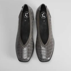 New Zapato salón coco gris Mujer Zapatos Confort|Zapatos Tacón