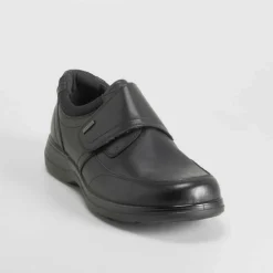 Discount Zapato velcro piel negro Hombre Zapatos Confort|Zapatos Casual