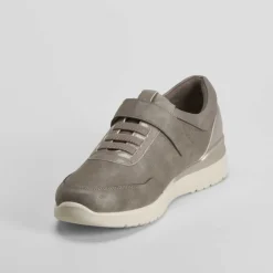 Clearance Zapato velcro taupe Mujer Zapatos Confort|Zapatos Planos