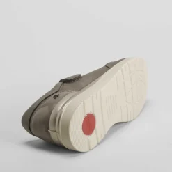 Clearance Zapato velcro taupe Mujer Zapatos Confort|Zapatos Planos