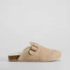 Clearance Zueco anatómico beige Mujer Zapatos Planos