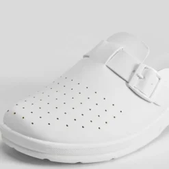 Sale Zueco trabajo perforados Mujer Zapatos Profesionales